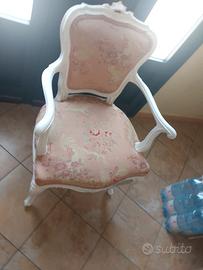Splendida poltroncina shabby chic stile francese. 