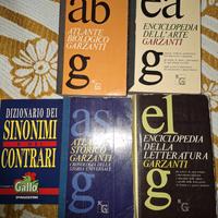 4 Enciclopedie Garzanti e Dizionario sinonimi e co