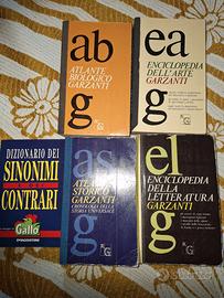 4 Enciclopedie Garzanti e Dizionario sinonimi e co