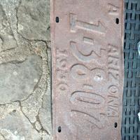 TARGA LATTA  D'EPOCA 