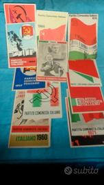 13 TESSERE P.C.I. anni 60/76 + 1 TESSERA C.G.I.L.