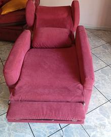 poltrona allungabile con telecomando 