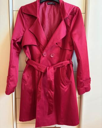 Giacca Trench donna rosso TG 46 vintage