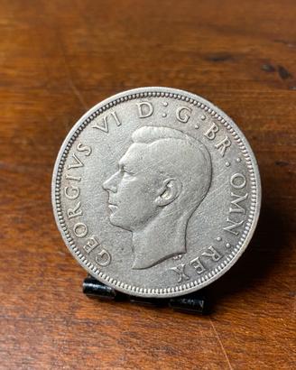 Moneta Half Crown 1944 argento Giorgio VI