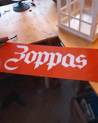 Tabella insegna smaltata Zoppas cm 70x30