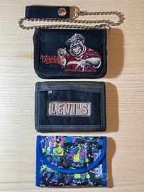 Portafogli in tessuto vintage anni '90