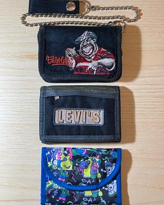 Portafogli in tessuto vintage anni '90