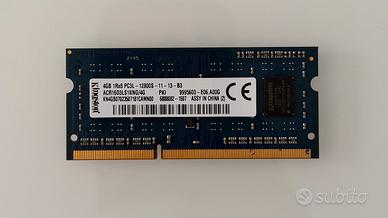 RAM Kingston 4GB DDR3L 1600 SODIMM