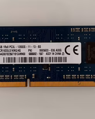 RAM Kingston 4GB DDR3L 1600 SODIMM