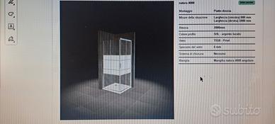 Box doccia Duka 80x100 cm