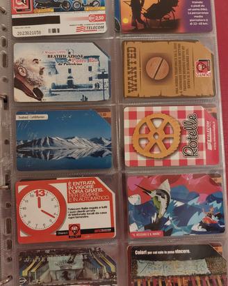 Lotto 10 schede telefoniche anni 2000