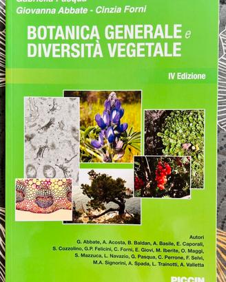 Botanica generale e diversità vegetale  Piccin