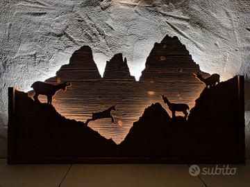 Quadro rustico in legno