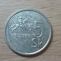 MONETA 5 CORONE SLOVACCHE  1993