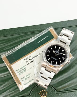 Rolex Explorer 114270, RRR Card, Full set Italia