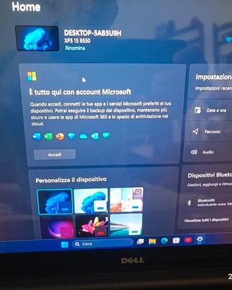 Notebook Dell touchscreen i7 512GBSSD Win11 