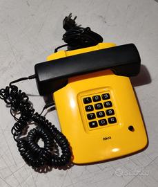 Telefono design anni 80 Iskra ETA87 giallo