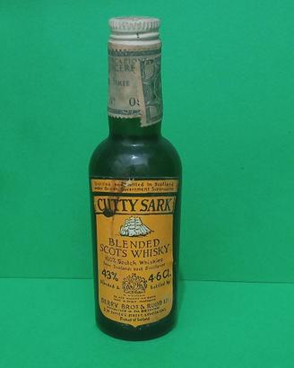 Miniatura Whisky Cutty Sark 4,6 cl Anni '70