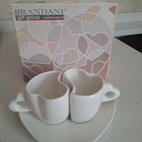 Tazze caffè a forma di cuore Brandani
