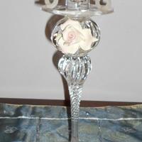 Candelabro in cristallo e vetro di Murano