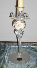 Candelabro in cristallo e vetro di Murano