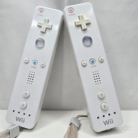 Coppia Telecomandi Wii Original Nintendo Bianchi
