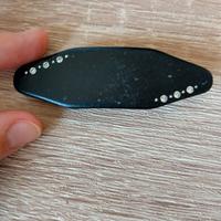 Fermaglio per capelli nero con strass