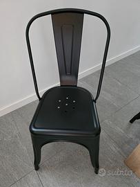 Set 2 Sedie in metallo stile industriale -nuove!