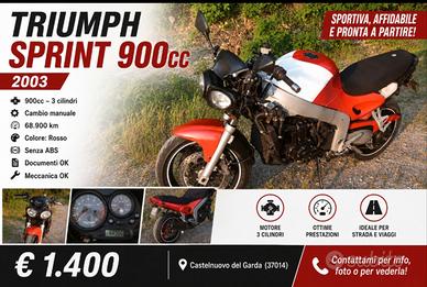 Triumph Sprint 900cc 2003 - 1400