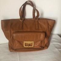 Borsa in pelle Marc by Marc Jacobs marrone chiaro