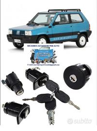 Fiat panda 141 1979/2003 tutti i kit serrature 