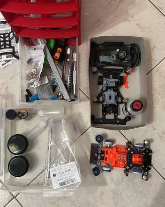 Tamiya Mini 4WD – Lotto completo + ricambi
