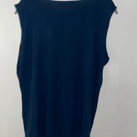 T-shirt donna M - persona - senza maniche blu navy