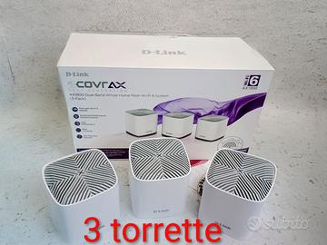WiFi potente in tutta la casa, Kit Mesh 3 torrette