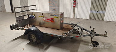 Rimorchio carrello traporto cose e moto Ellebi