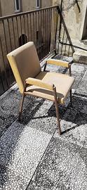 Sedia vintage in metallo anni 50/60