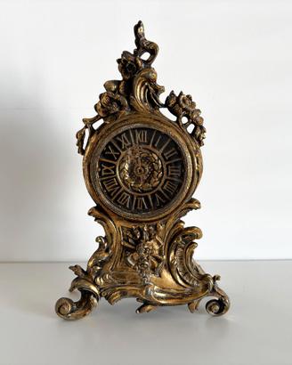 Orologio da tavolo vintage barocco dorato