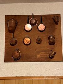 Set pentolini vintage in rame