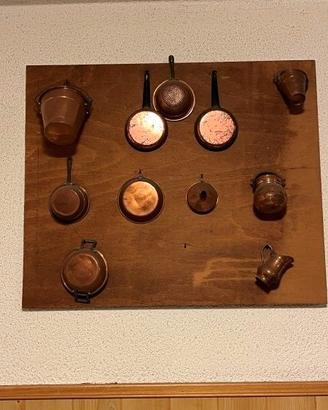 Set pentolini vintage in rame