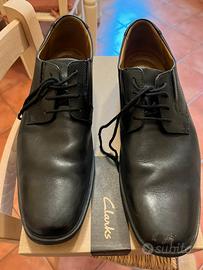 Scarpe stringate Clarks uomo in pelle nera