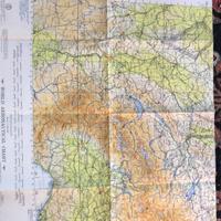 Carta geografica NATO 1957 militare no ww2