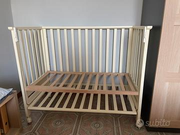 Lettino next to me Azzurra Design con materassino