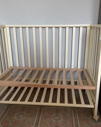 Lettino next to me Azzurra Design con materassino