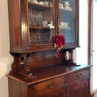 Credenza Antica in Legno Massello Scuro