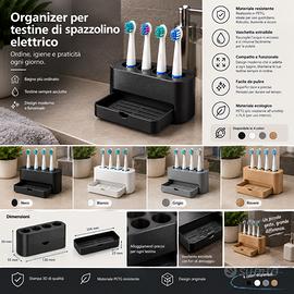 Organizer per testine spazzolino elettrico