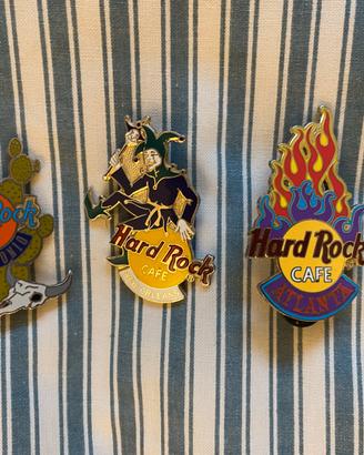 Hard Rock Cafe lotto tre pin città USA