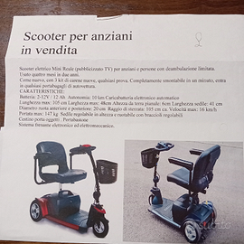 Scoouter elettrico per anziani