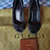 décolleté donna Gucci in camoscio tg 36,5