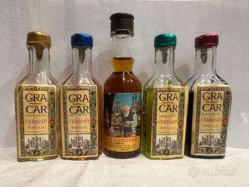 Lotto Mignonette liquore Gra Car -Certosa Pavia