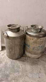 Contenitori fusti 50 litri acciaio inox per olio